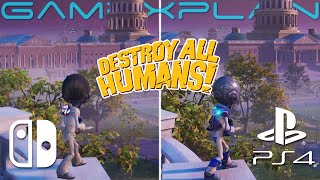 Destroy All Humans! Graphics Comparison (Switch vs PS4)