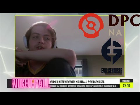 INTERVIEW WINNER WITH NIGHTFALL - EVIL GENIUSES VS THE CUT - DPC NA 21/22 Tour 3: Division I ESL One
