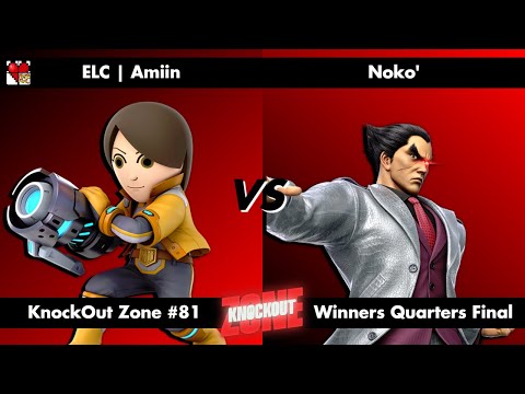 KnockOut Zone #81 - SSBU Winners Quarters Final - Amiin (Mii Gunner) vs Noko' (Kazuya)