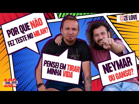 NEYMAR PEGAVA MEUS REBOTES NO SANTOS - ZÉ LOVE NO 100 PERGUNTAS