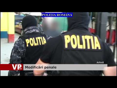 Modificări penale