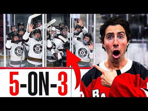 CAN WE BEAT A NCAA D1 TEAM WITH A 5-ON-3 POWERPLAY ALL GAME?