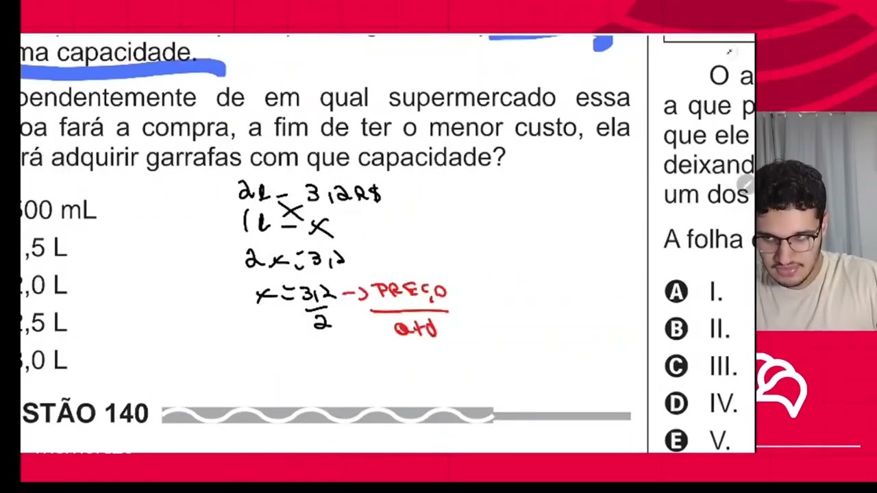 Resolução em Vídeo — Questão 166 ENEM 2017 PPL
