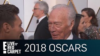 Christopher Plummer Says He "Loves Risk" at 2018 Oscars | E! Live from the Red Carpet