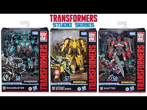 Transformers Studio Series Wave 9 Roadbuster, Jet Shatter, Offroad Bumblebee In Packaged Images