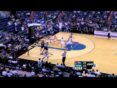 Jordan Crawford score running buzzer beater long three pointer Atlanta Hawks Preseason