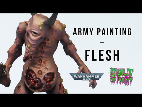 How to Paint FLESH for nurgle, ogres, ghouls, zombies and more!