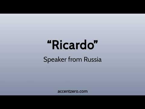 Pronounce "Ricardo" - Russian accent vs. native U.S.