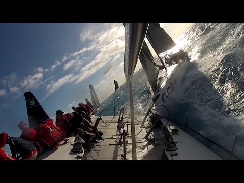 Dramatic TP52 Sailboat Crash - Gladiator vs Sled