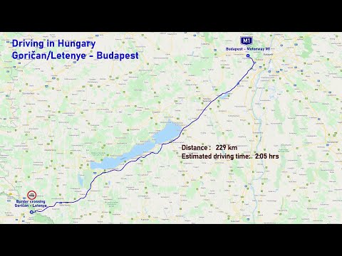 Driving M7(Hungary) - Goričan/Letenye - Highway M7 - Budapest (M1)