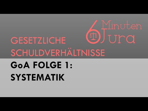 GoA Episode 1: Systematics - Law of statutory obligations