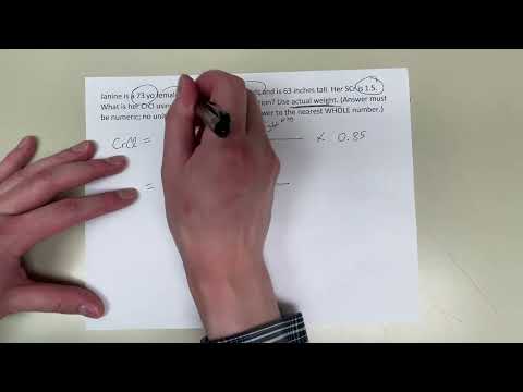 Naplex Practice Calculations (level difficulty: easy): CrCl oh no not again