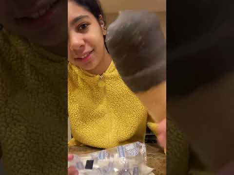 Trying the new cookies and cream drumstick ice cream! 🍦