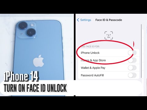 iPhone 14 - How to turn on/off Face ID unlock | Enable Face ID iPhone 14 / Plus / Pro / Pro Max