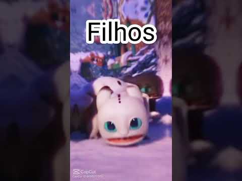 Edit Banguela, Fúria da Luz e seus filhotes 😍😘❤️❄️💙💕