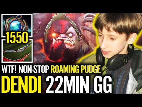 Dendi PUDGE Carry Top Lane Make Anti-Mage struggling with Power Treads Boot 😂