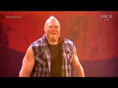 Brock Lesnar entrance with beard Smackdown Sep 10, 2021
