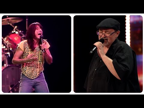 AGT's Richard Goodall vs. Journey's Steve Perry  - Don't Stop Believin'