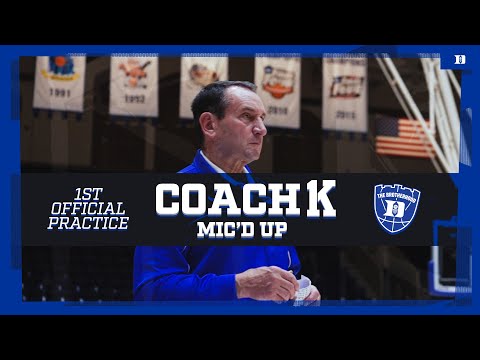 Coach K Mic'd Up | 2021-22 First Practice