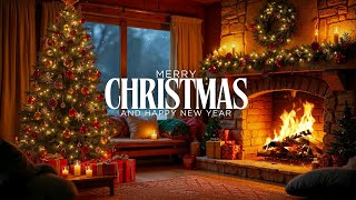 🔥 Christmas Fireplace 2025 🎅 Cozy Fire Sounds for Sleep & Relaxation