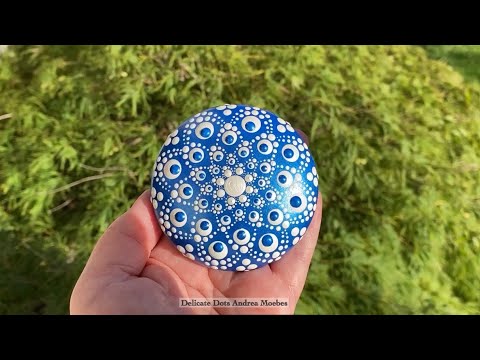Dot Mandala Painted Stone Tutorial