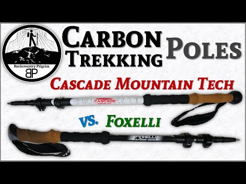 Carbon Trekking Poles on a Budget: Cascade Mountain Tech vs. Foxelli (Compared to Black Diamond!)