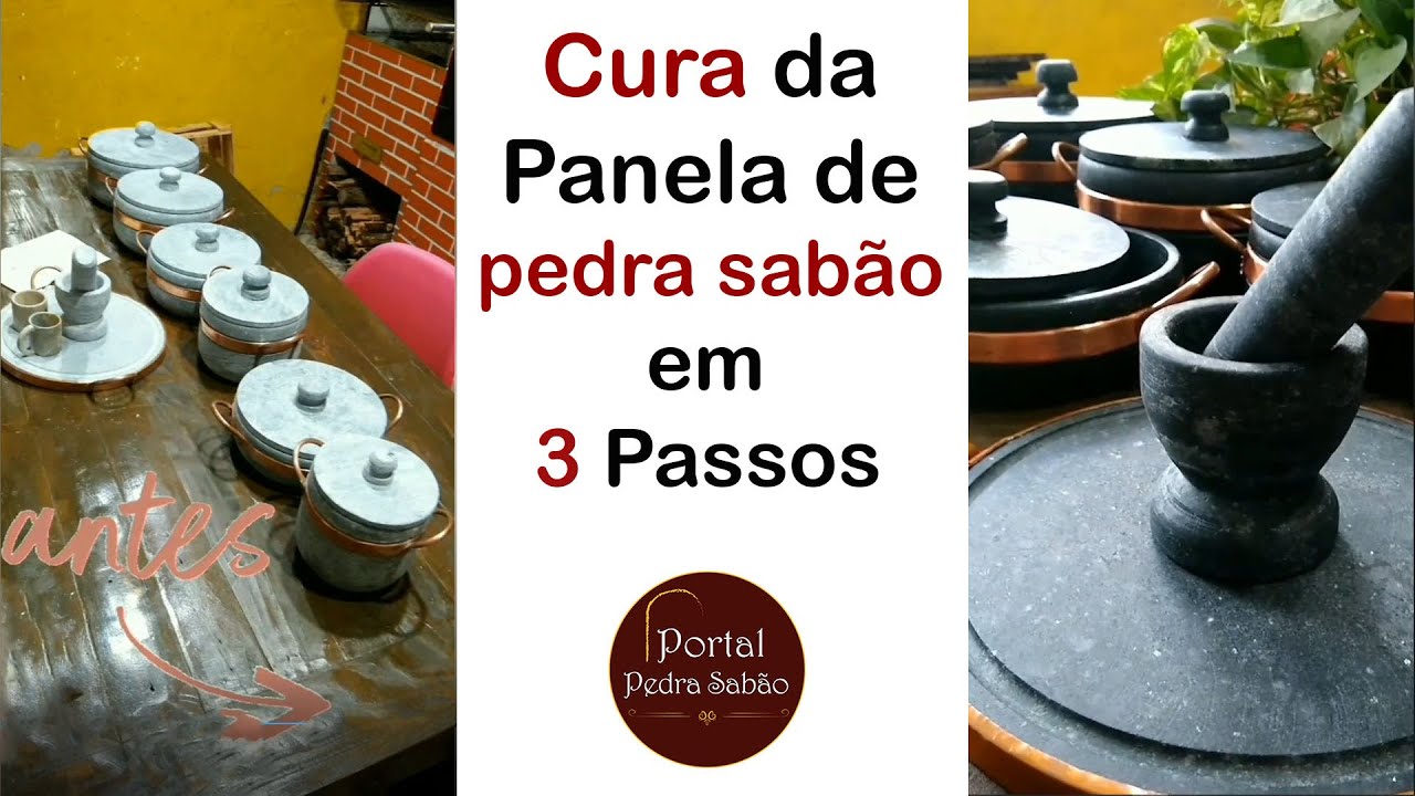 Curando as panelas de pedra sabão em 3 passos - Portal Pedra Sabão