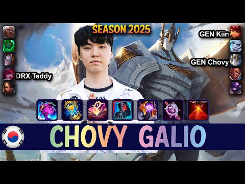 GEN Chovy GALIO vs ORIANNA Mid - Patch 25.09 KR Ranked | lolrec