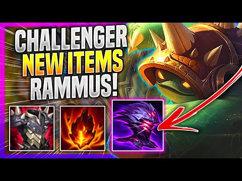 KOREAN CHALLENGER TRIES SUPERTANK RAMMUS WITH NEW ITEMS! | Korean Challenger Rammus Jungle!