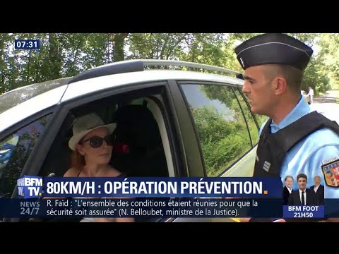 Baisse de la vitesse à 80 km/h, les gendarmes jouent la prévention