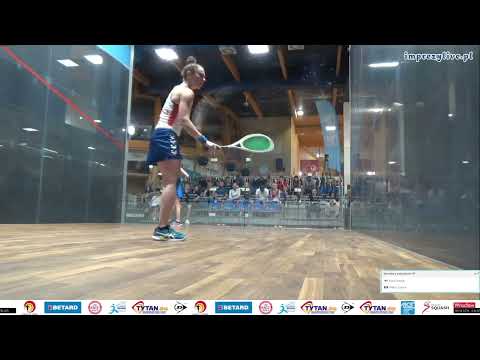 Emilia Soini 🇫🇮 -🇫🇷 Enora Villard - ESF European Individual Closed Squash Championship 2023