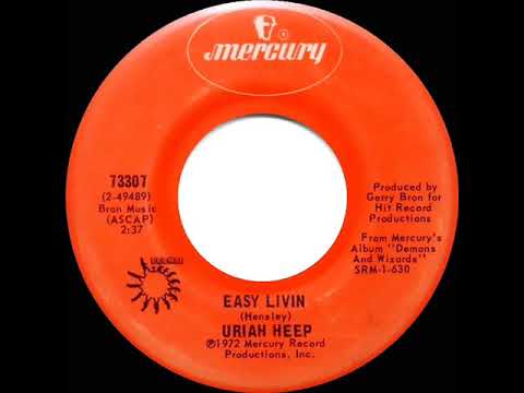 1972 HITS ARCHIVE: Easy Livin’ - Uriah Heep (stereo 45)