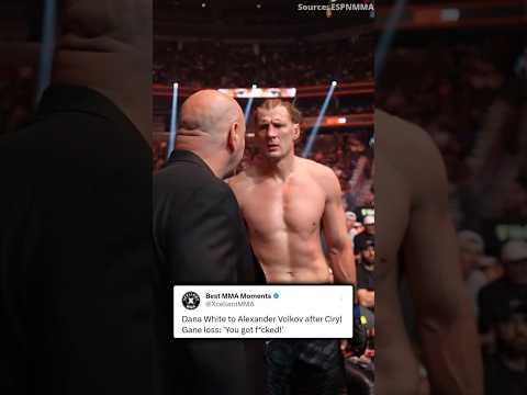 Dana White to Alexander Volkov: 'You got f**ked!'