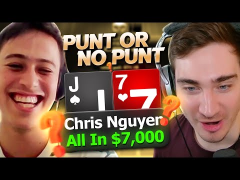 Chris Nguyen's Punt WAR vs Stefan11222 in CRAZY Bomb Pot?! | Punt or No Punt?!