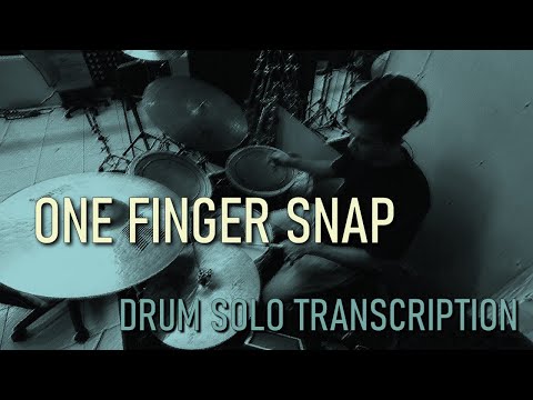 Herbie Hancock - One Finger Snap (drum solo transcription)