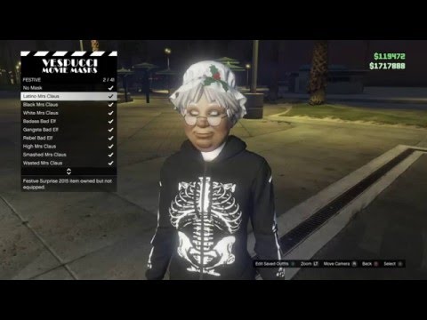New Masks, Pajamas, And Horns - GtaV - A Festive Update