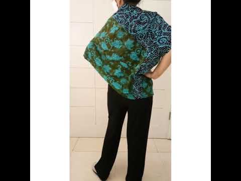 #tutorialouter #reviewponco #reviewouter Tunik Panjang Batik Loose Big Size Kelelawar Ponco Gesyal