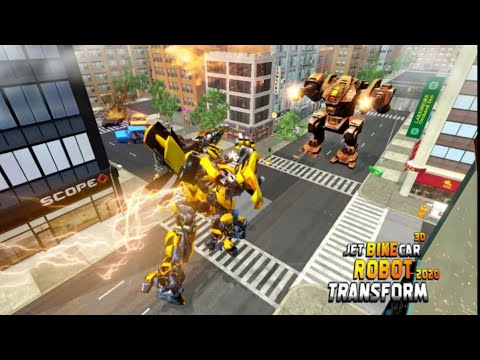 play Jet Robot Car Transformation. Robot Car Game 2022