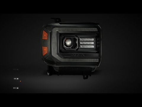 AlphaRex 2014-2018 GMC Sierra LUXX-Series LED Projector Headlights