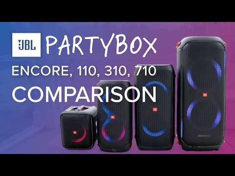 JBL PartyBox Speaker SHOWDOWN! 💥 Encore Essential VS PartyBox 110 VS PartyBox 310 VS PartyBox 710