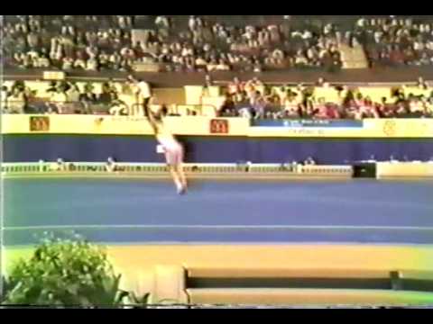10th T JPN Maiko Morio FX - 1985 World Gymnastics Championships 9.700