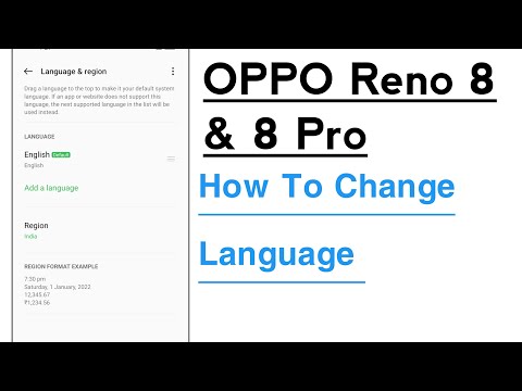 OPPO Reno 8 & 8 Pro How To Change Language