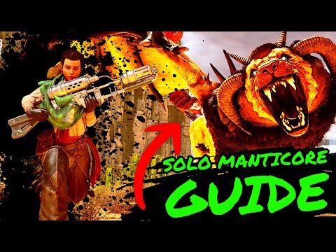 SOLO MANTICORE WALK THROUGH for SCORCHED EARTH in Ark Survival Ascended! How to Solo Manticore!!!
