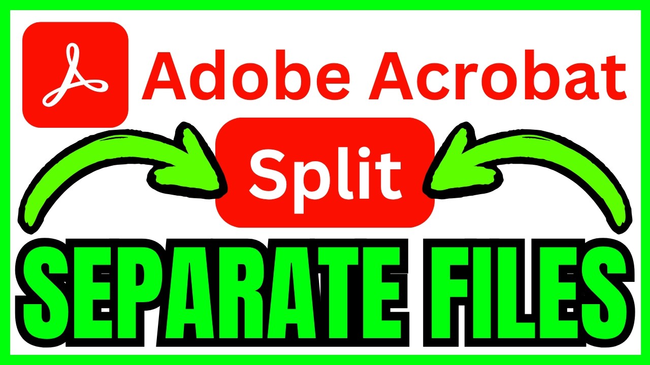 How To SPLIT PDF PAGES Into Separate Files Adobe Acrobat (QUICK & EASY) 2026