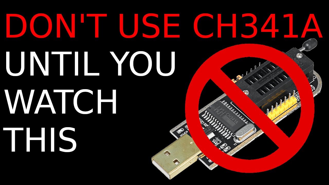 DON'T USE CH341A until you watch this!