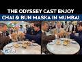 The Odyssey Movie Christopher Nolan Tom Holland Matt Damon Enjoy Chai And Bun Maska In Mumbai