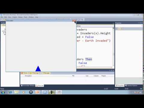 VB2010 Tutorial 39 Copy And Paste Arrays Section 2  2   EZInvaders Part 8 Game
