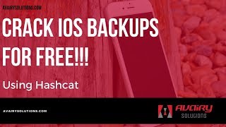 Crack Encrypted iOS backups with Hashcat