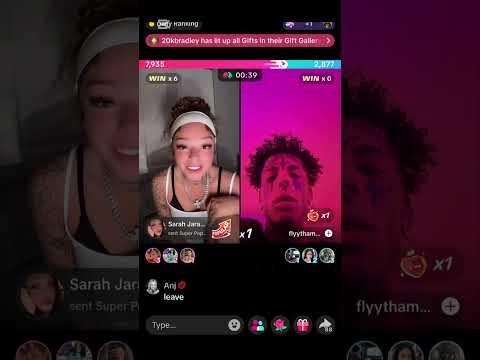 Kayla with Flyy Soulja and others Saturday TikTok live video
