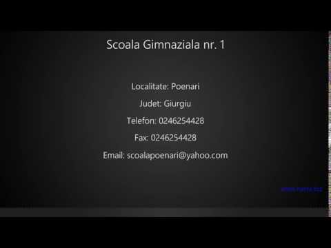 Scoala Gimnaziala nr. 1 Poenari